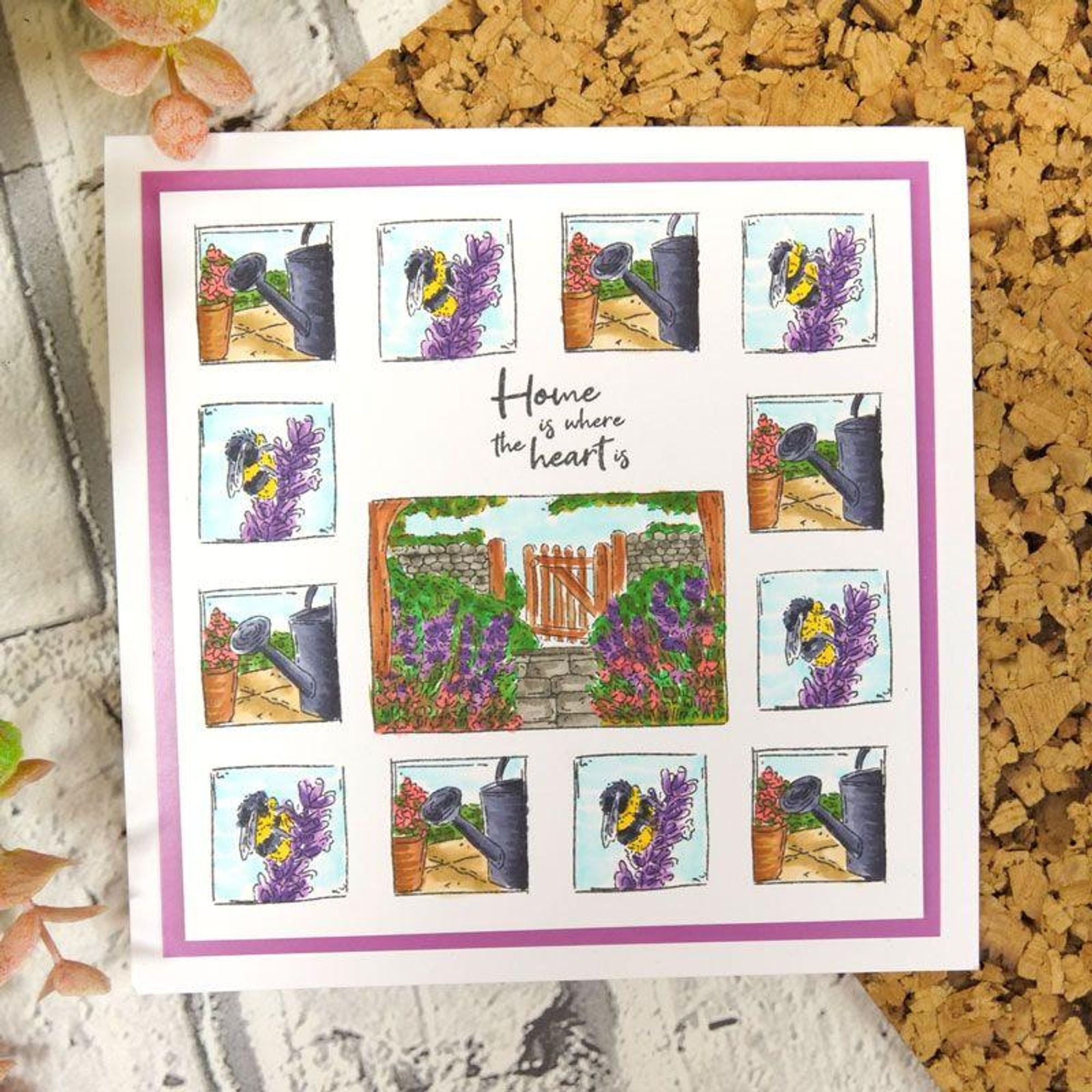 For the Love of Stamps - Cottage Garden A6 Stamp Set