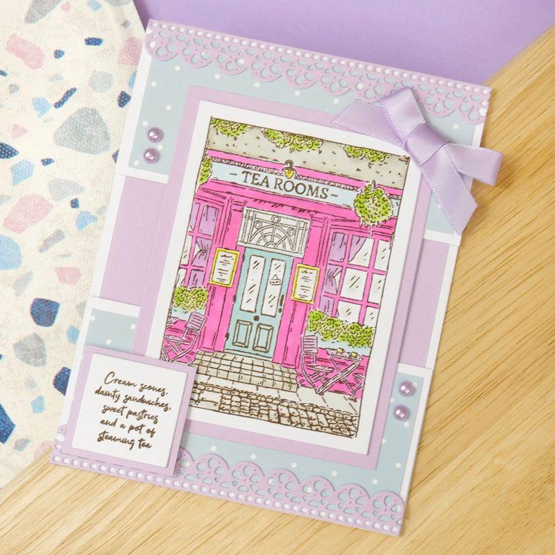 For the Love of Stamps - Tea Rooms A6 Stamp Set