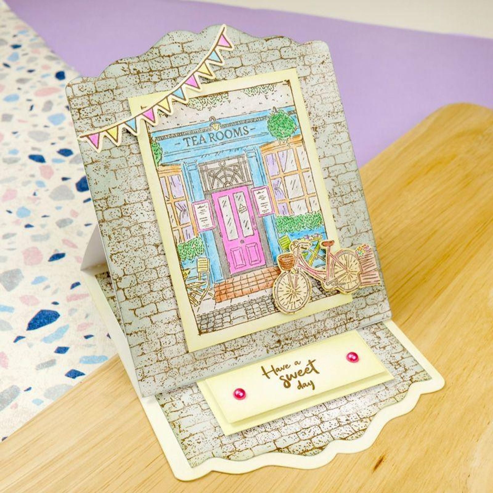 For the Love of Stamps - Tea Rooms A6 Stamp Set