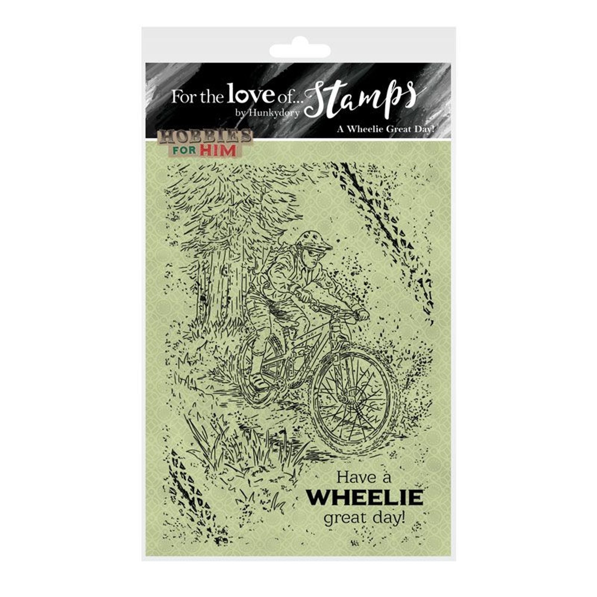 For the Love of Stamps - A Wheelie Great Day! A6 Stamp Set