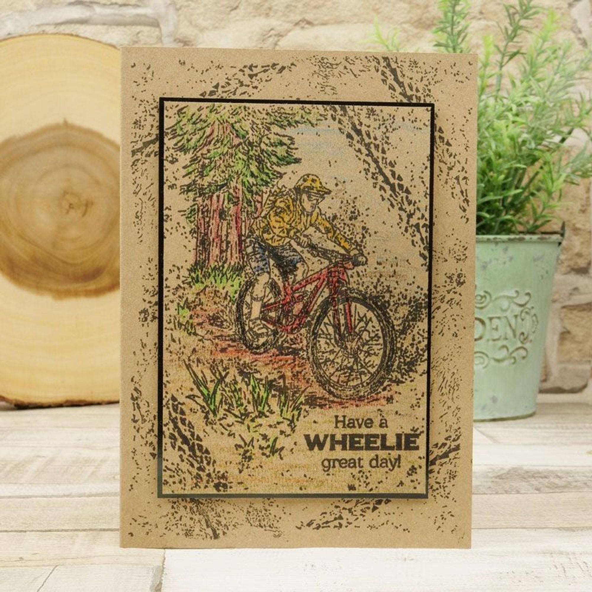 For the Love of Stamps - A Wheelie Great Day! A6 Stamp Set