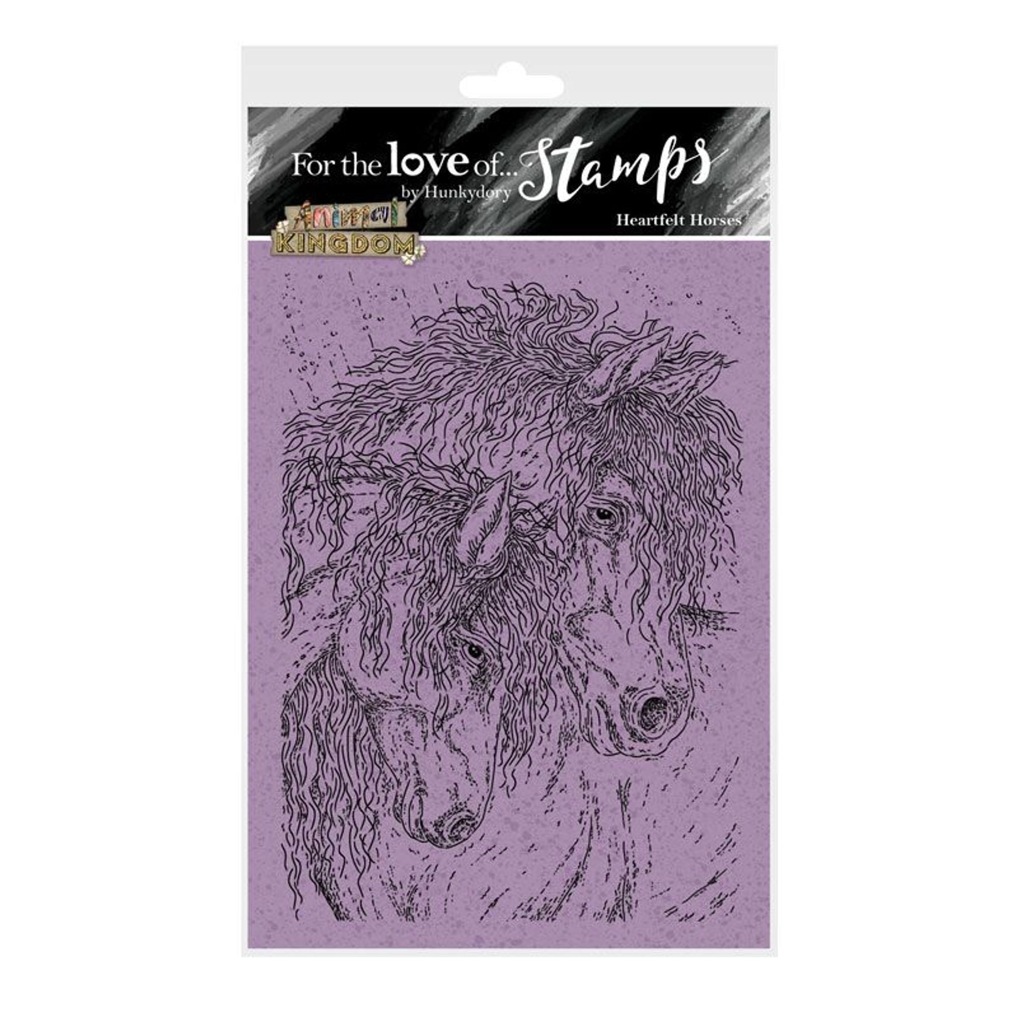 For the Love of Stamps - Heartfelt Horses A6 Stamp Set