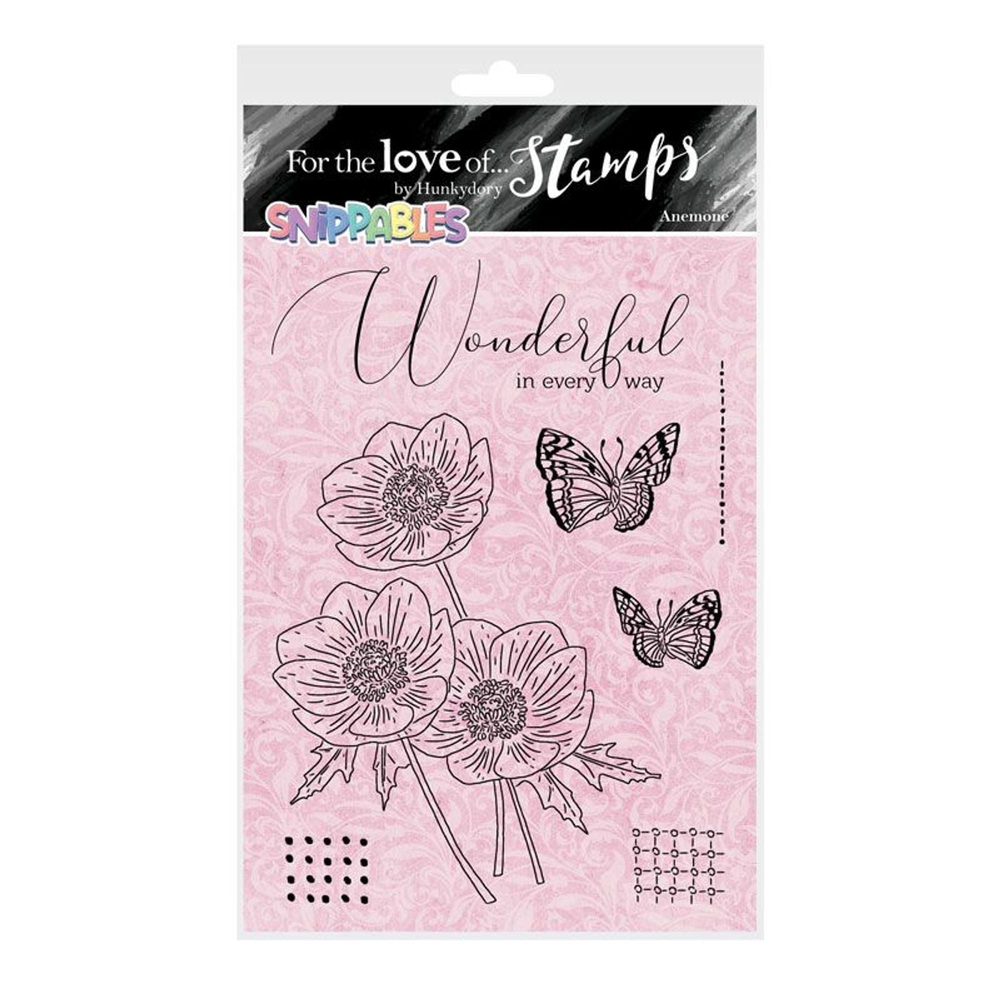 For the Love of Stamps - Floral Favourites Snippables - Anemone