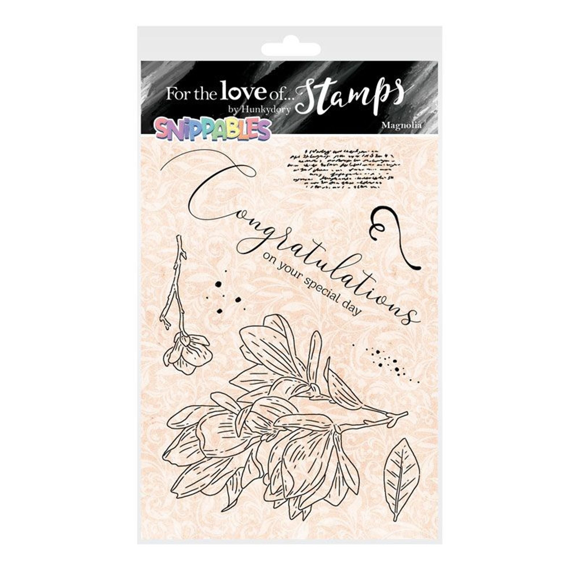 For the Love of Stamps - Floral Favourites Snippables - Magnolia