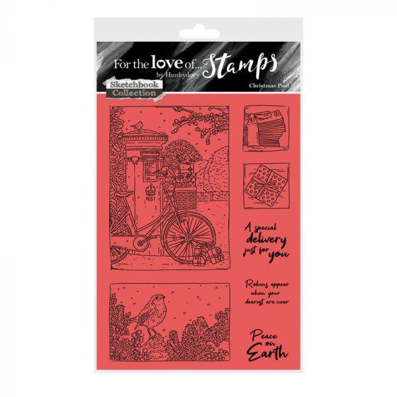 For The Love Of Stamps - Christmas Post A6 Stamp Set