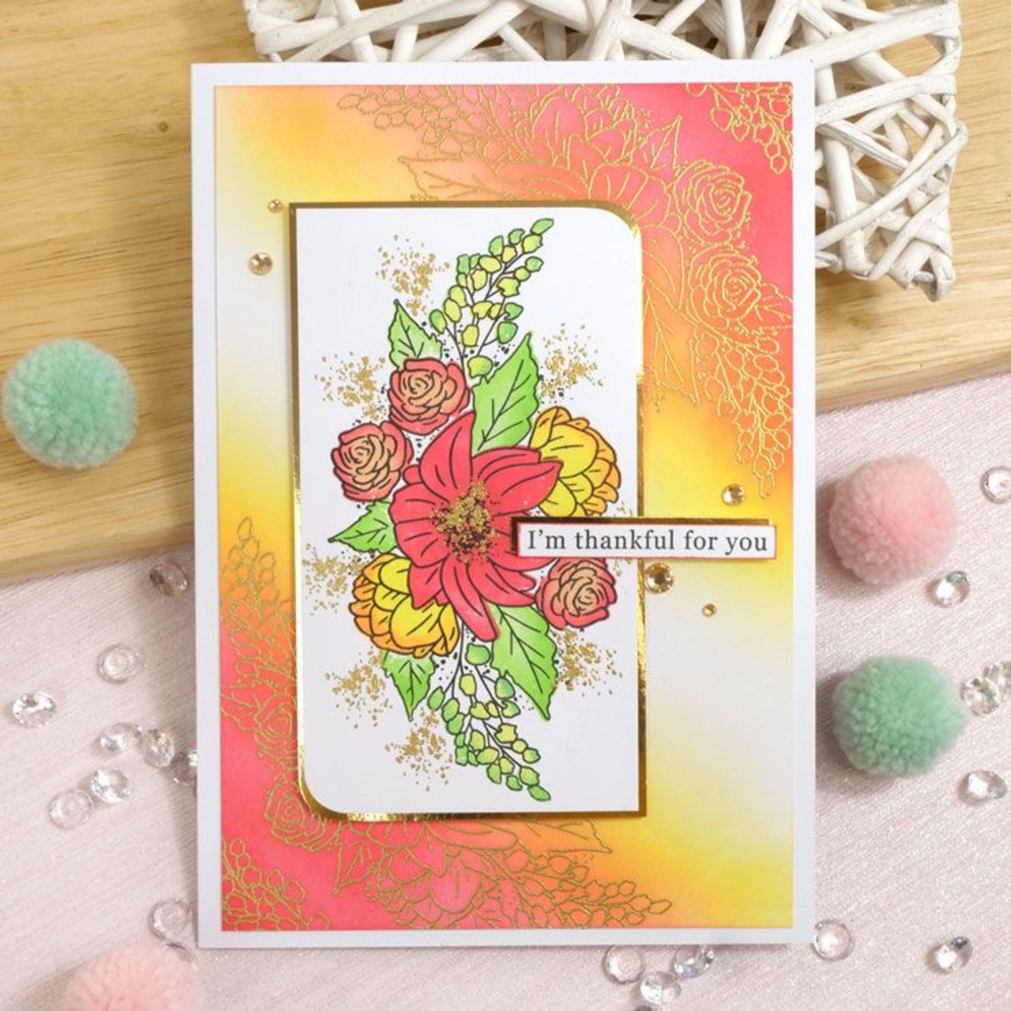 For The Love Of Stamps - Sweet Clematis A5 Stamp Set