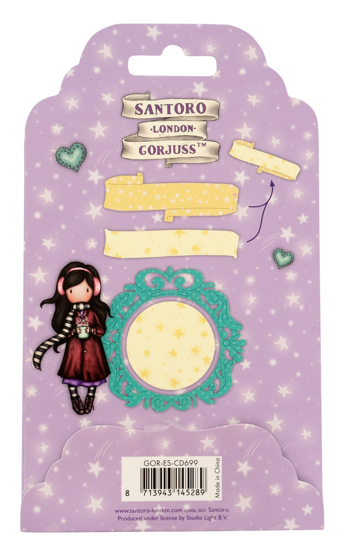 SAN Cutting Dies Scroll & Embellished Frame Gorjuss Essentials 82x129x2mm 4 PC nr.699
