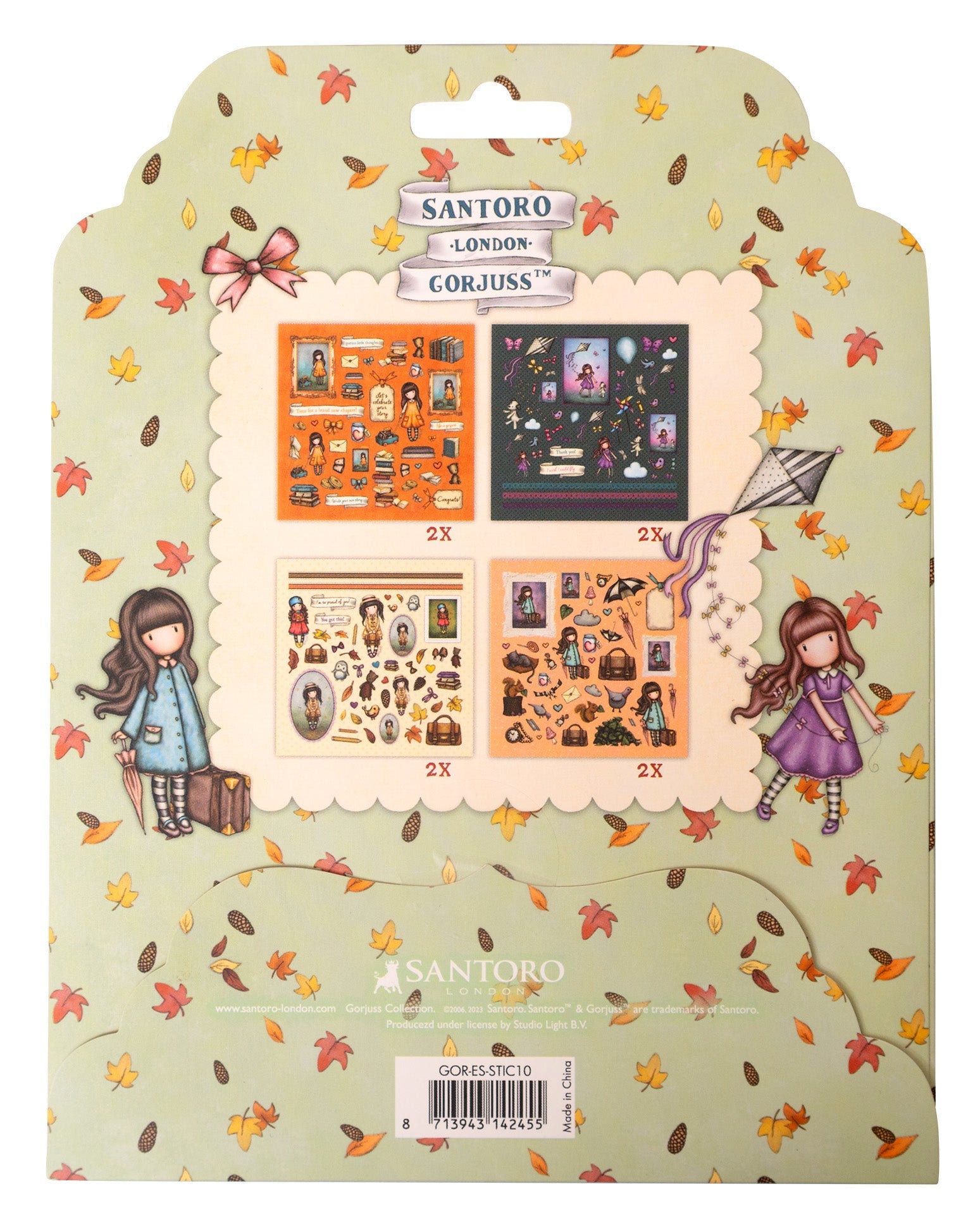 GOR Sticker Sheets 4x2 Designs Essentials 152x152x2mm 8 SH nr.10