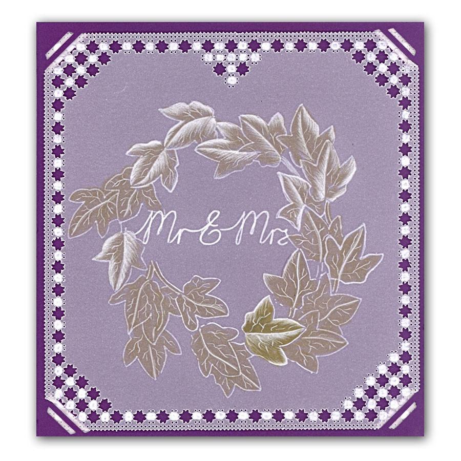 Groovi Template - Ivy Wreath A5 Square Plate