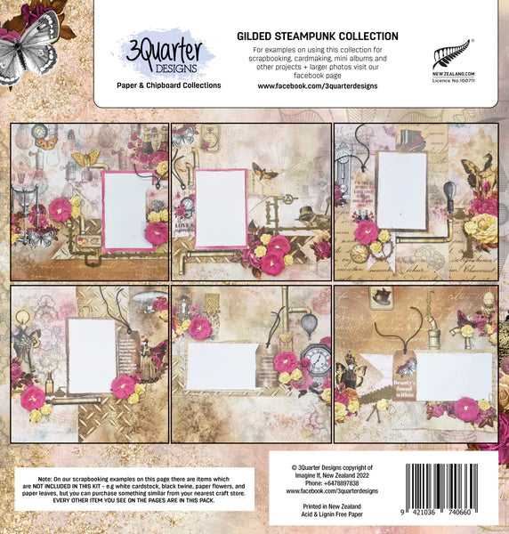 3Quarter Designs - Scrapbook Collection - Gilded Steampunk