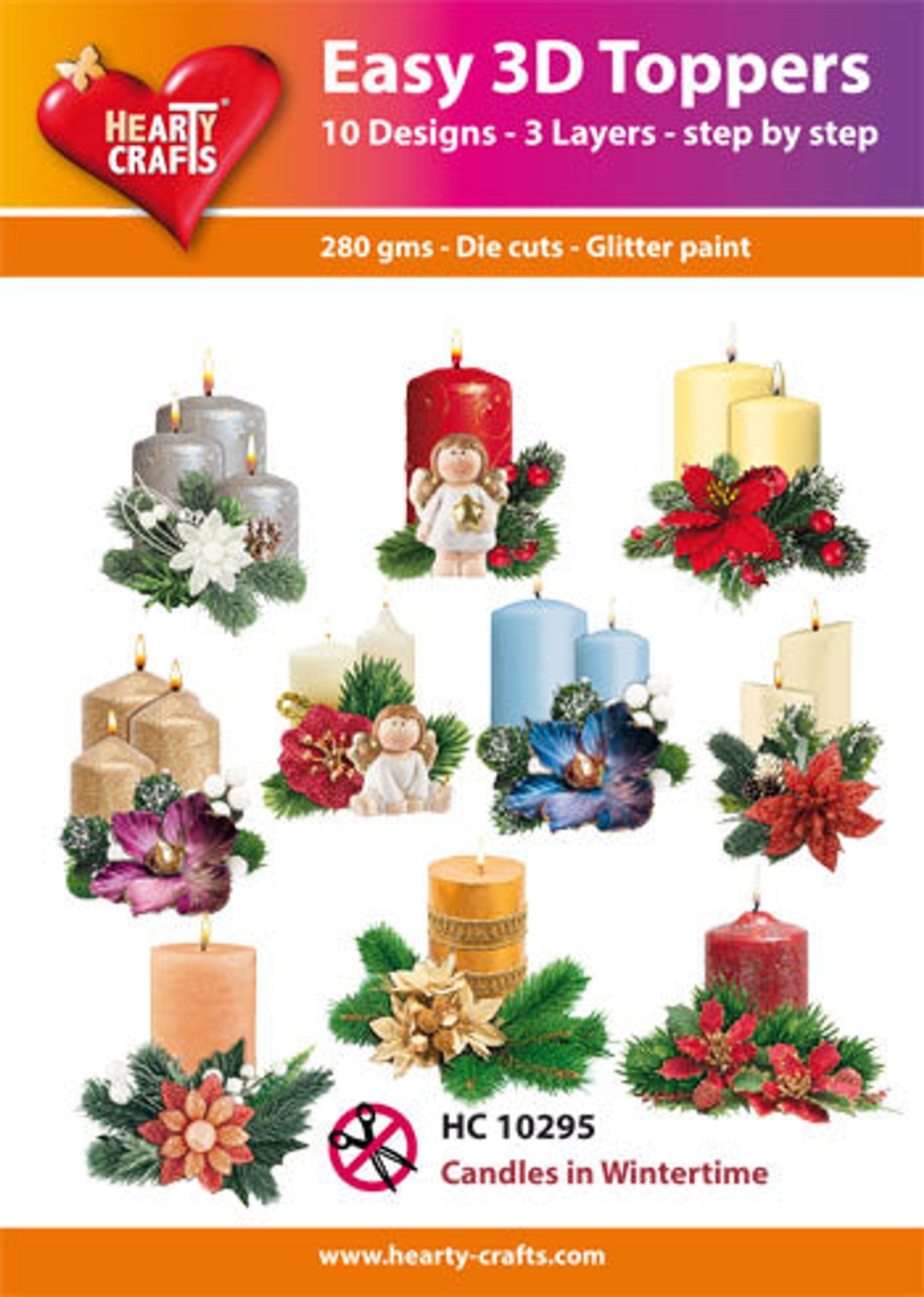 Easy 3D Toppers - Candles in Winter