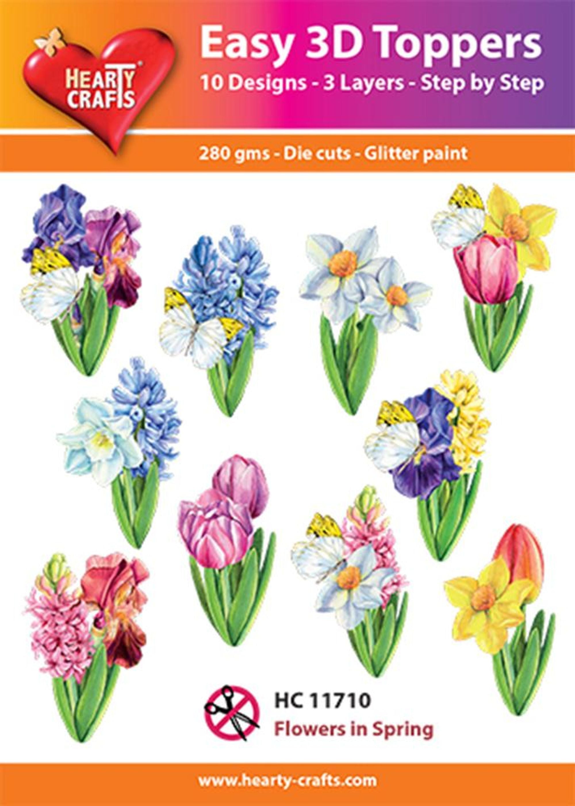 Hearty Crafts Easy 3D Toppers - Flowers in Spring
