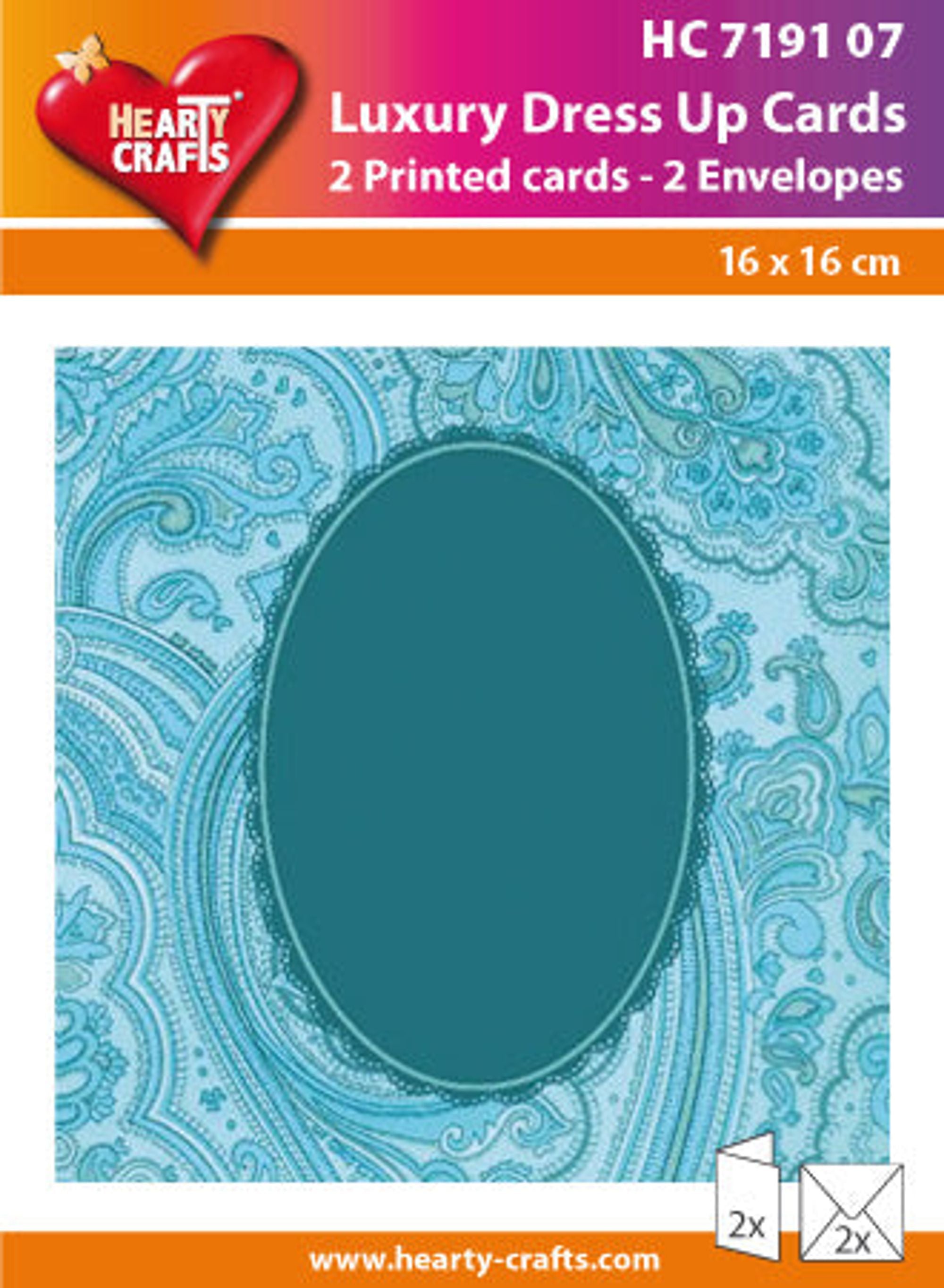 Luxury Dress Up Cards - Blue Oval
