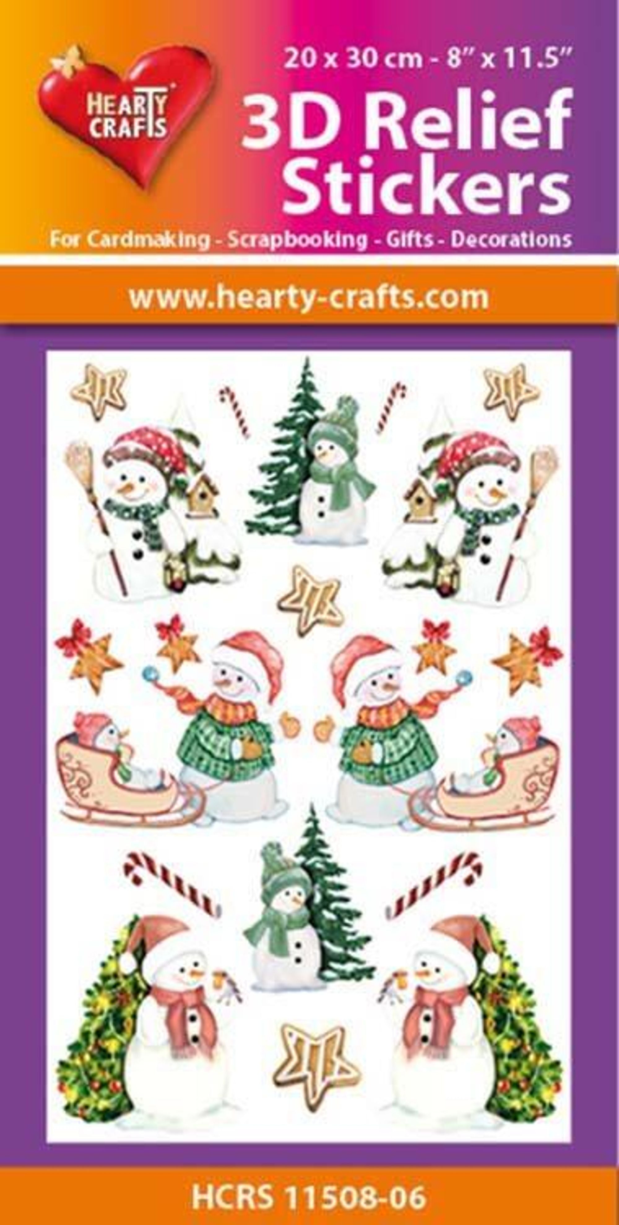 Scrapbook Stickers - 3D Merry Christmas