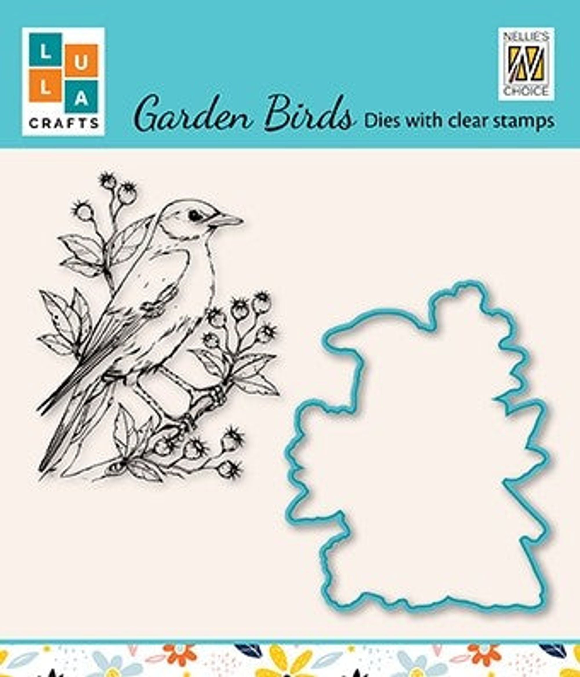 Garden Birds 1 - Die and Clear Stamp