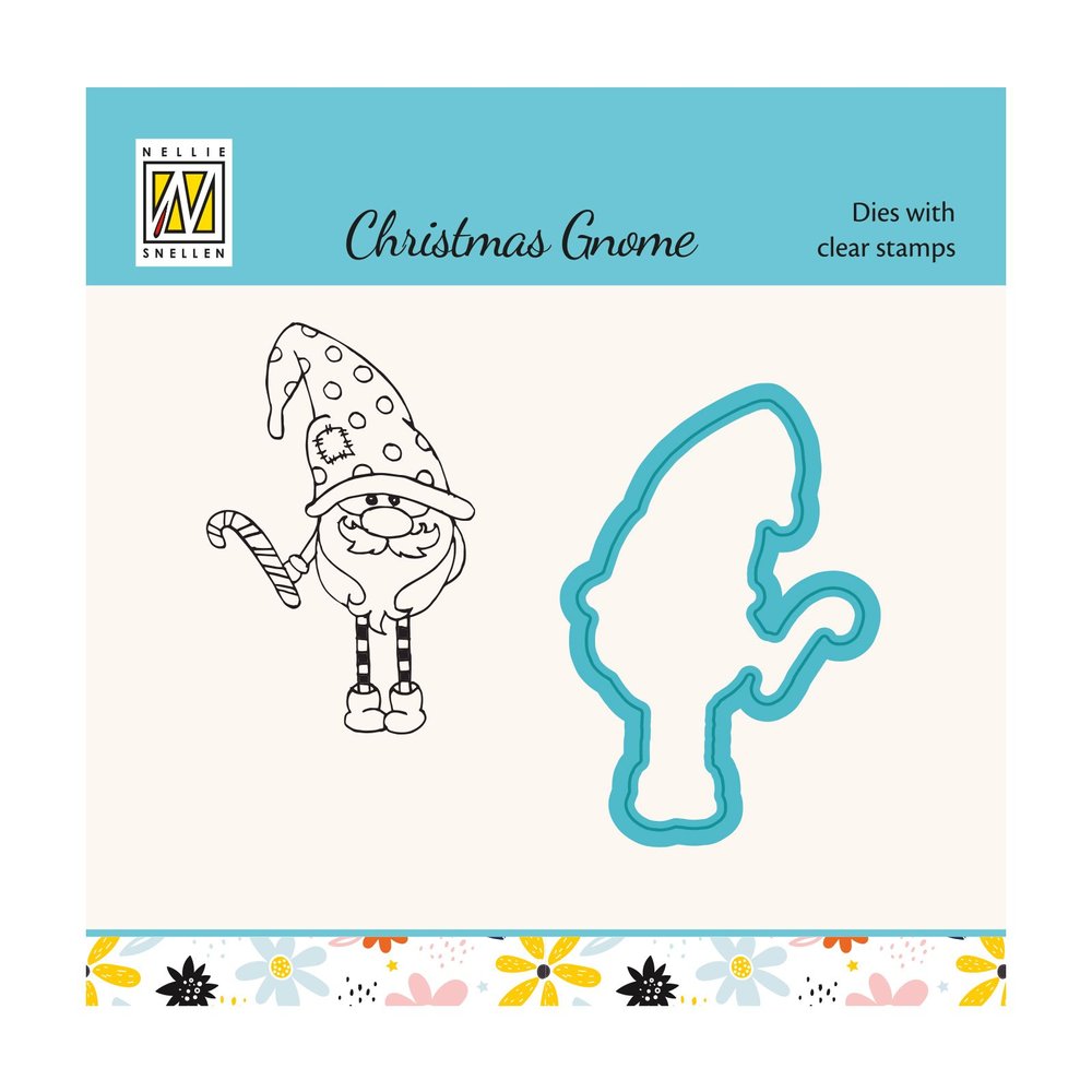 Die & Clear Stamp Set - Xmas Gnome Serie Candystick