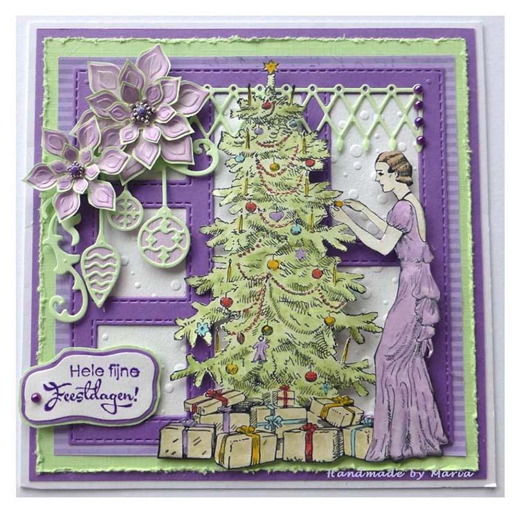 Nellie's Choice Clear Stamp Vintage Christmas