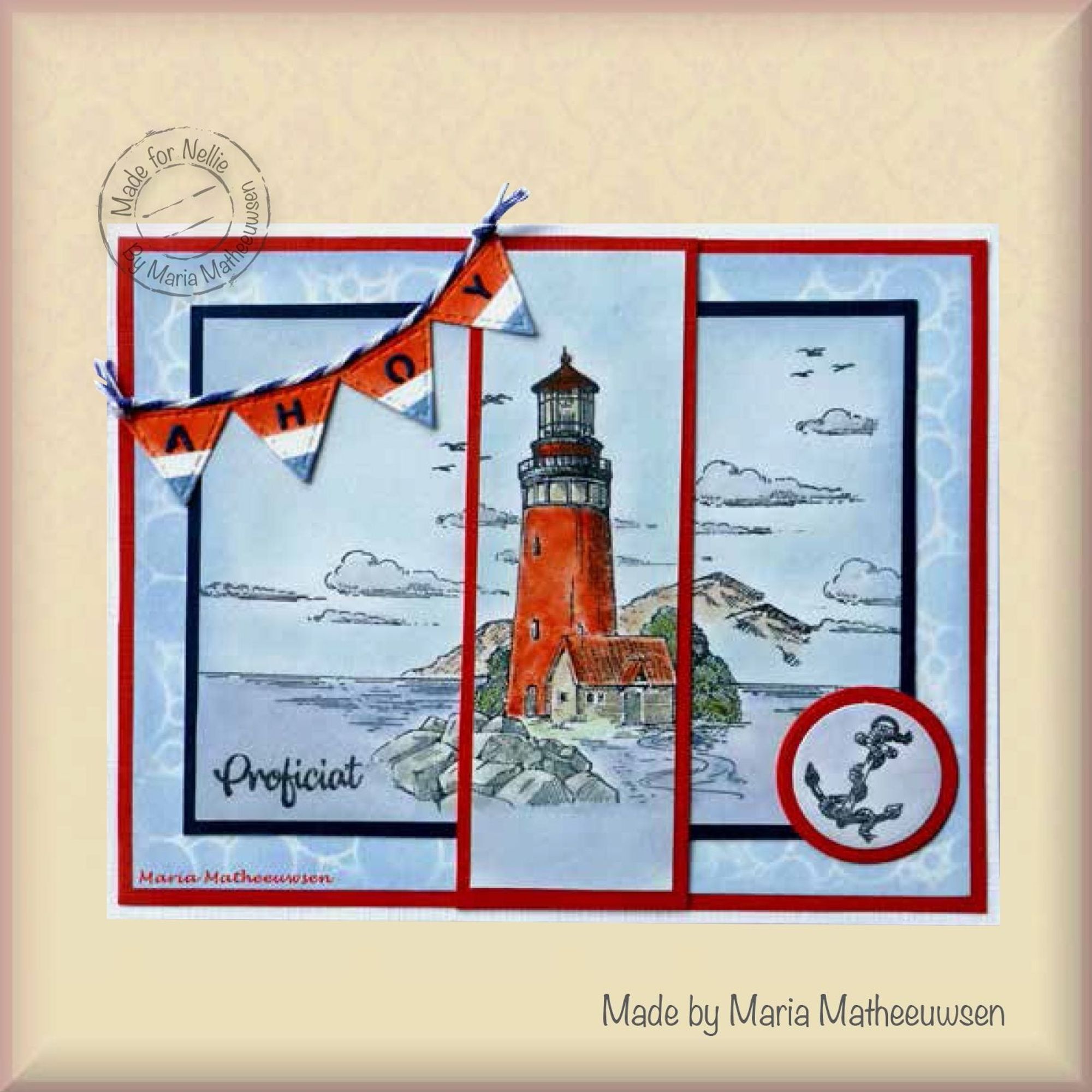 Nellie's Choice Clear Stamp Idyllic Floral Scenes Light House