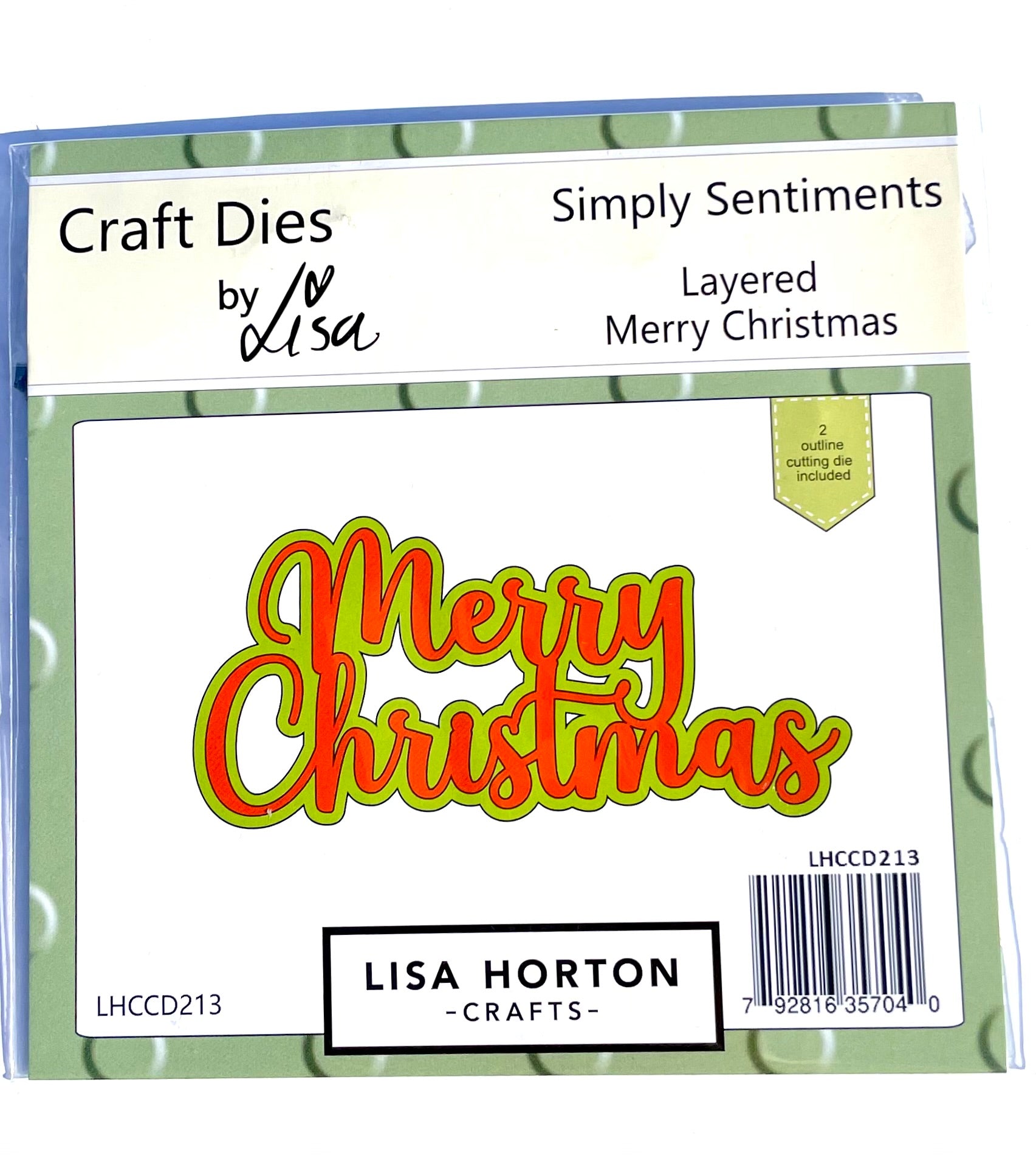 Lisa Horton Die Set - Merry Christmas
