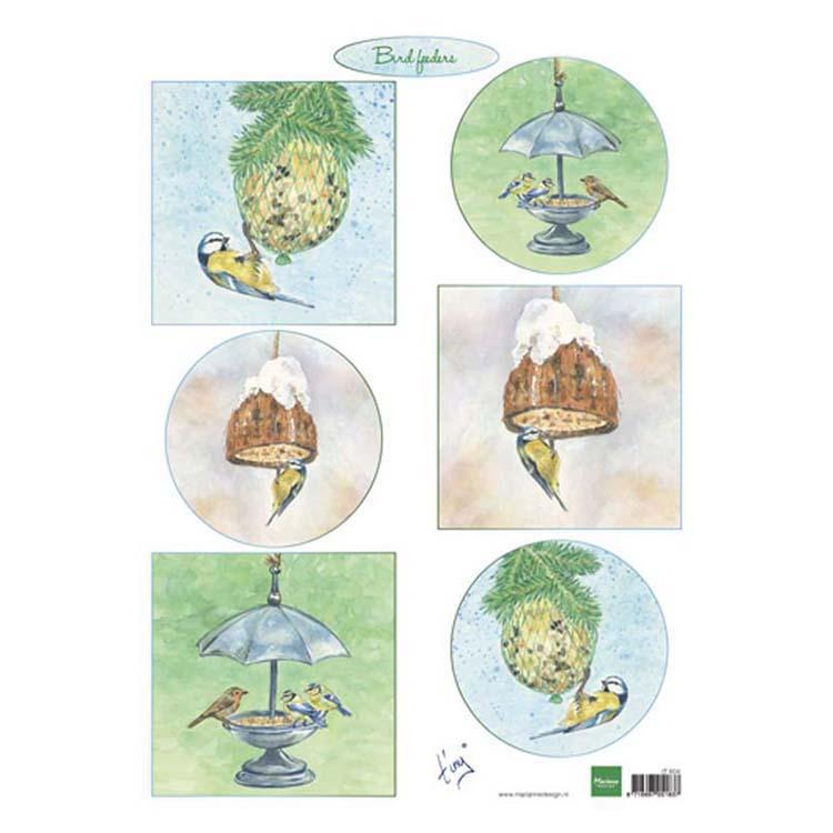 Marianne Design Cutting Sheet Tiny's Bird Feeders