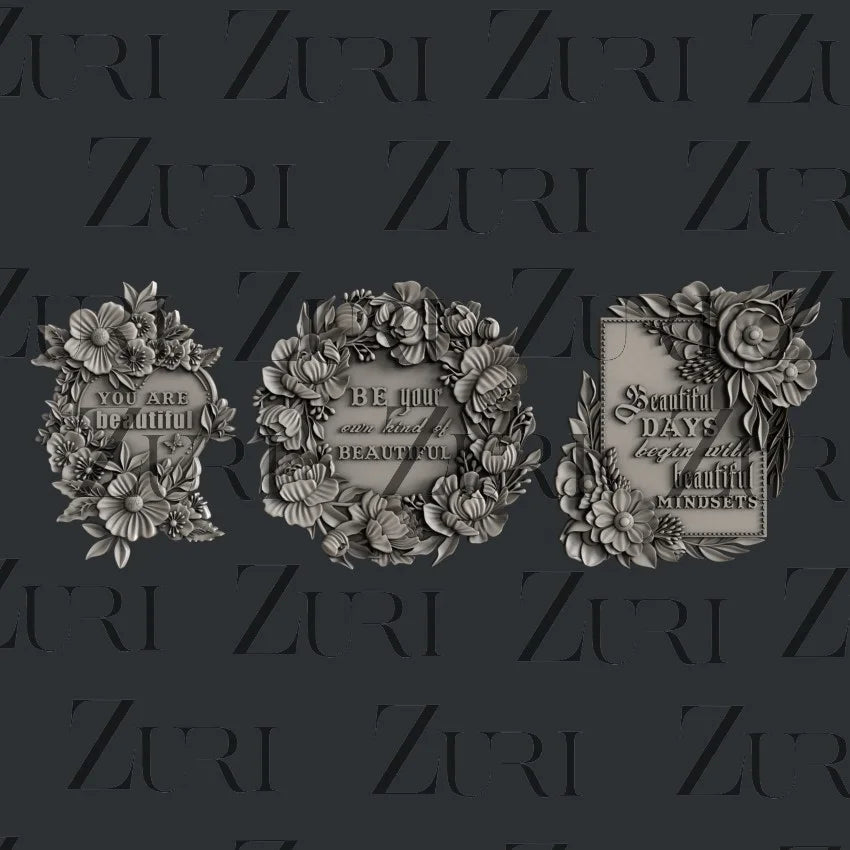 Zuri Designs Floral Frames