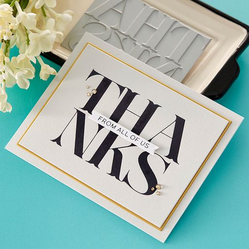 Big Thanks Press Plate from the BetterPress Collection