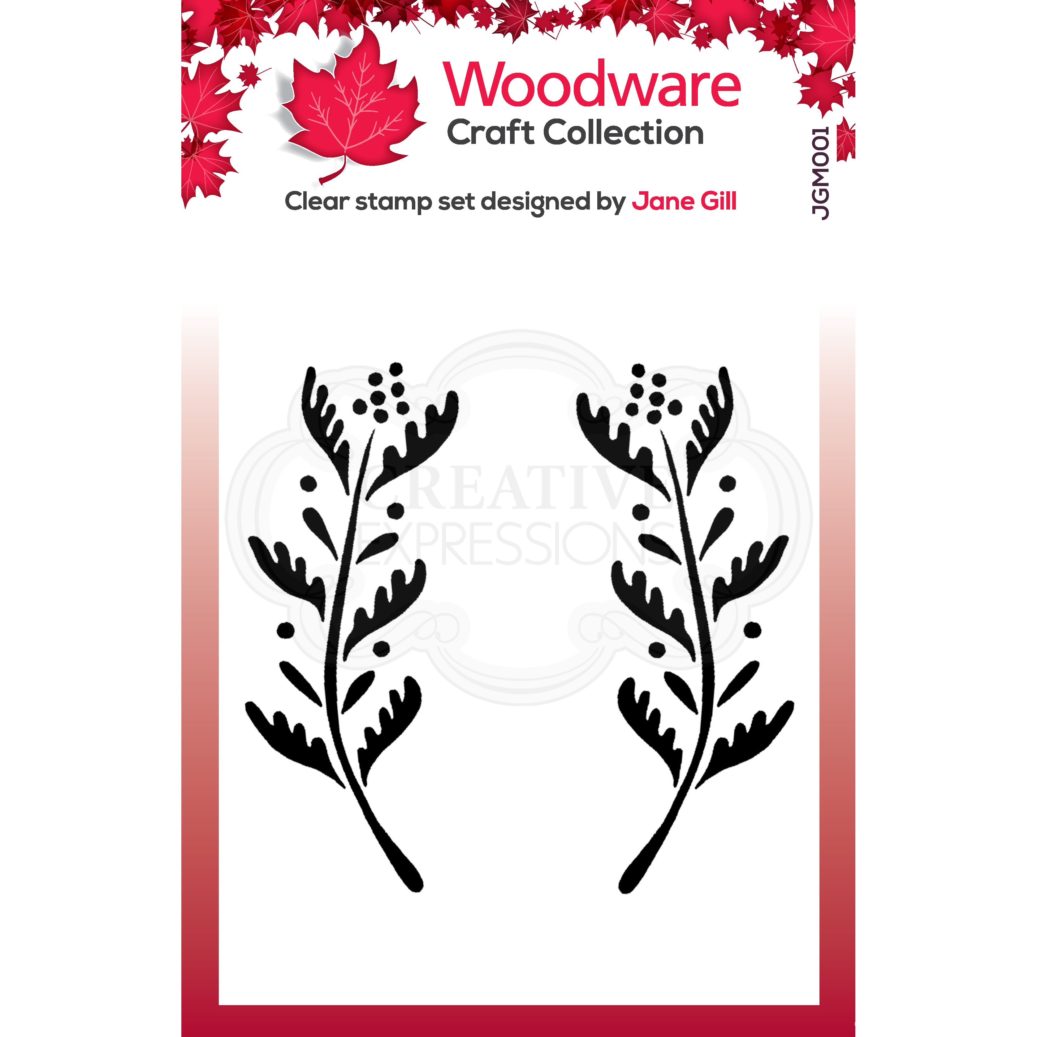 Woodware Clear Singles Ellie Leaf