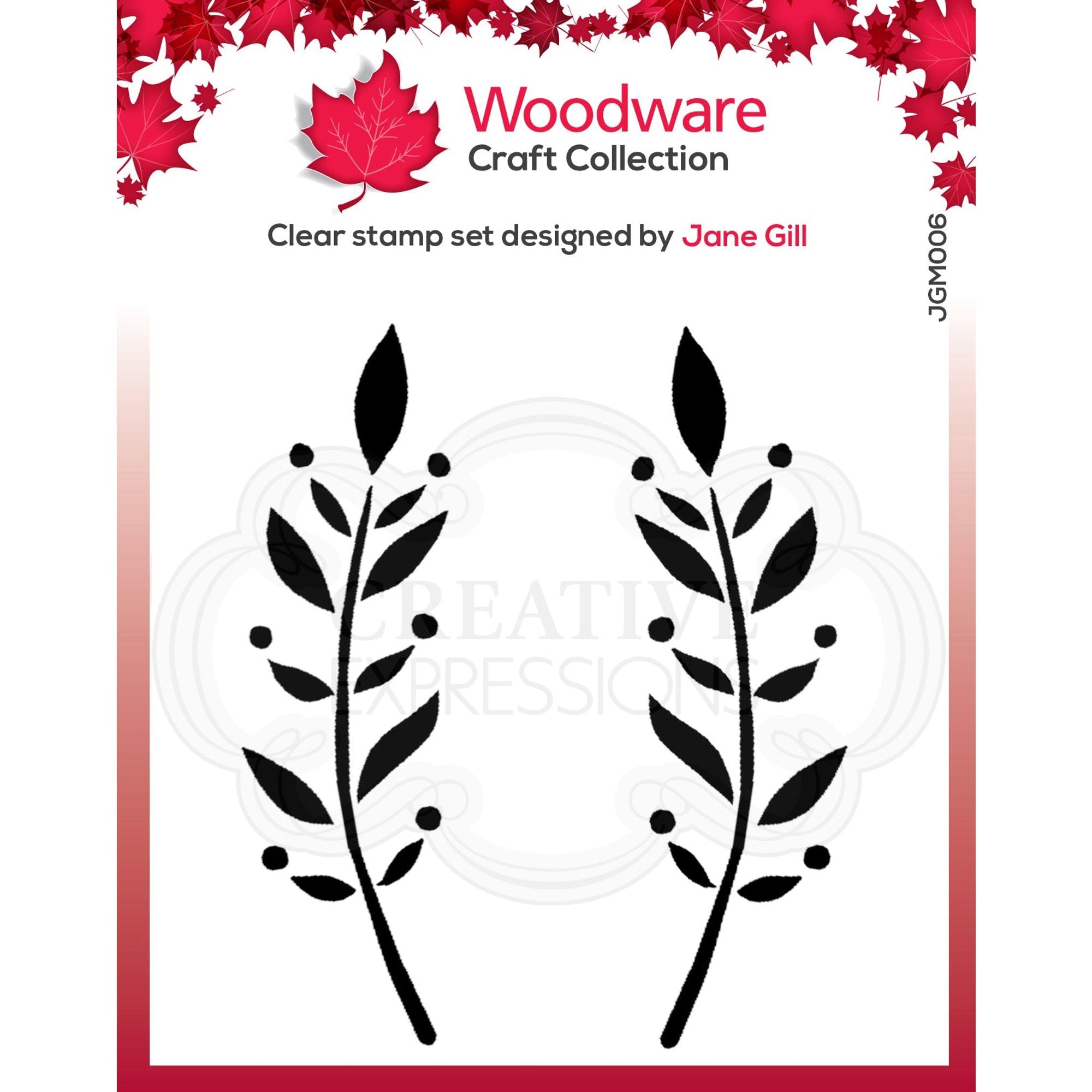 Woodware Clear Singles Dorothy Leaf