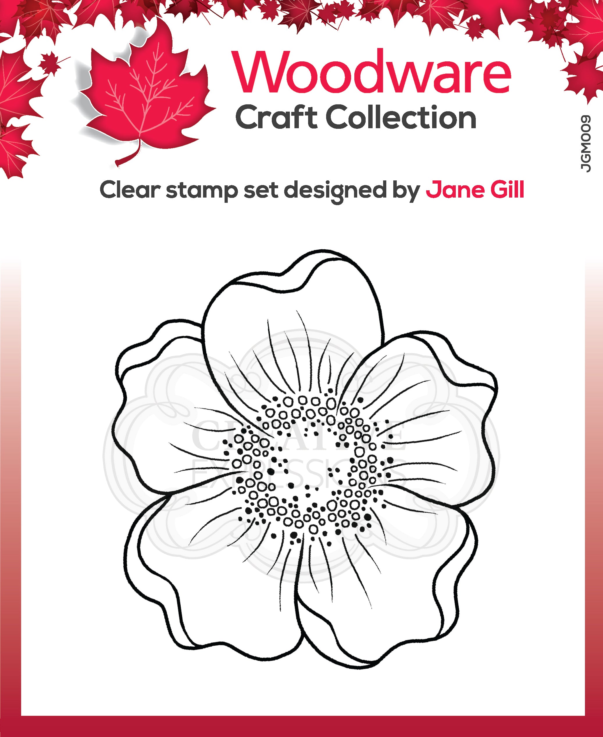 Woodware Clear Singles Mini Scented Bloom 3.8 in x 2.6 in Stamp