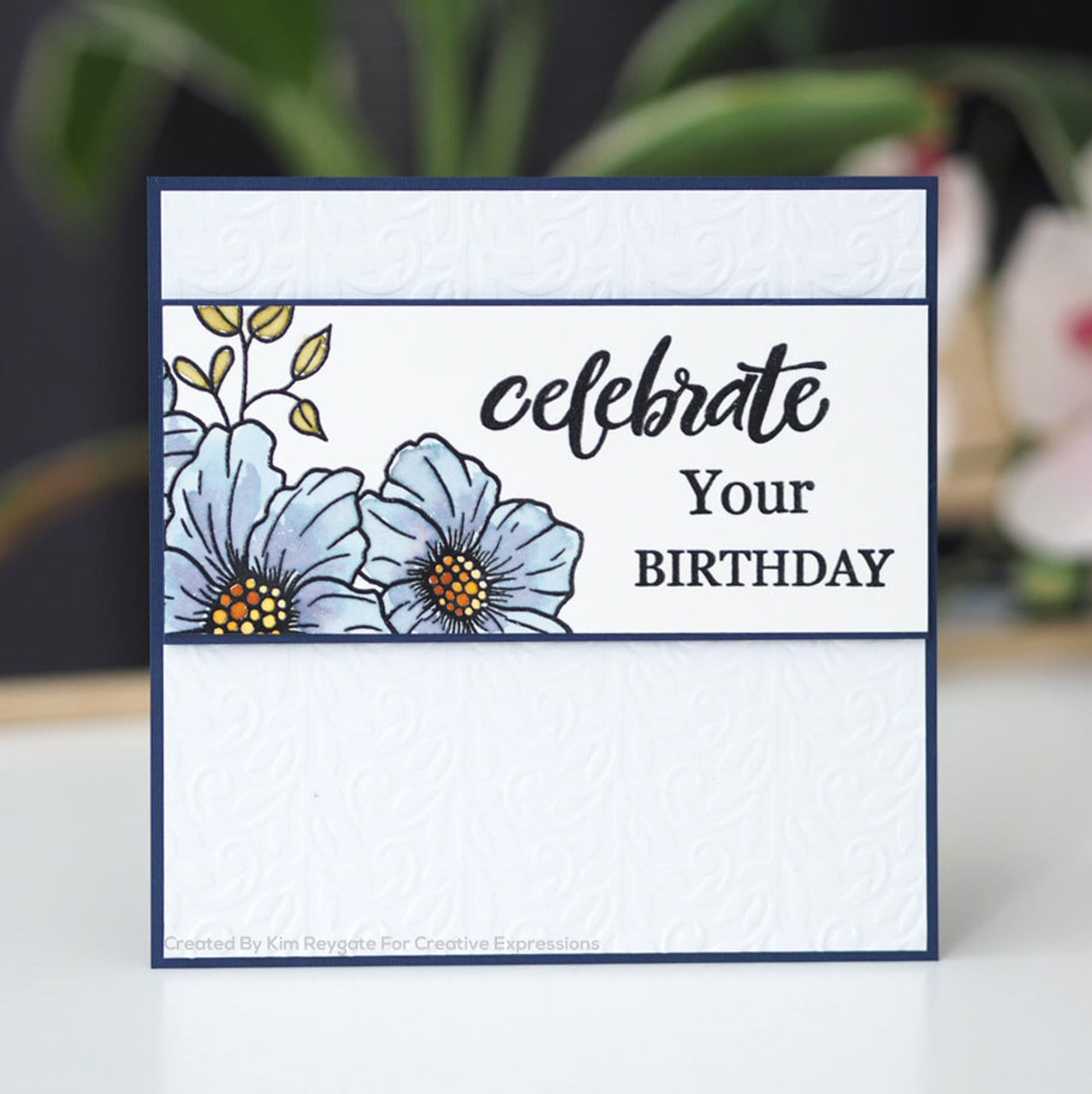 Woodware Clear Singles A Birthday Moment 4 in x 6 in Stamp