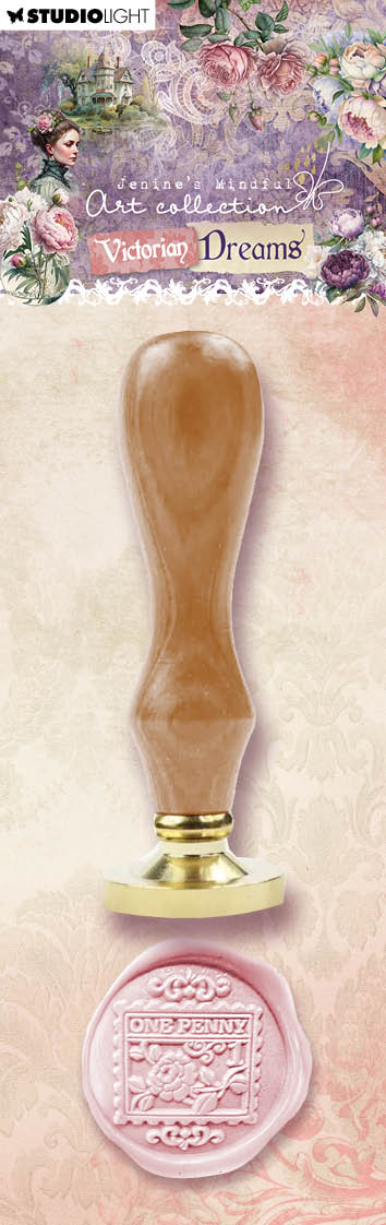 JMA Wax Stamp With Handle Postage Stamp Victorian Dreams 1 PC