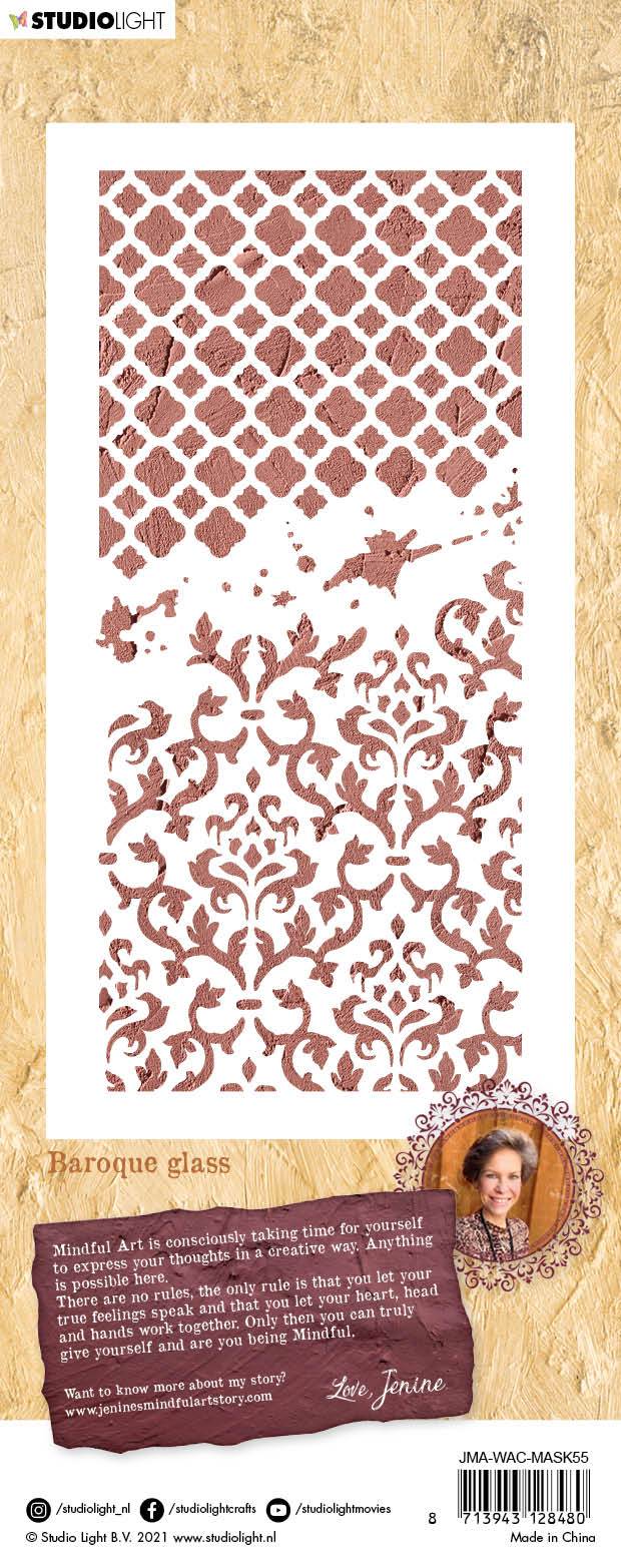 JMA Mask Baroque Glass Warm & Cozy 105x210x1mm 1 pc nr.55