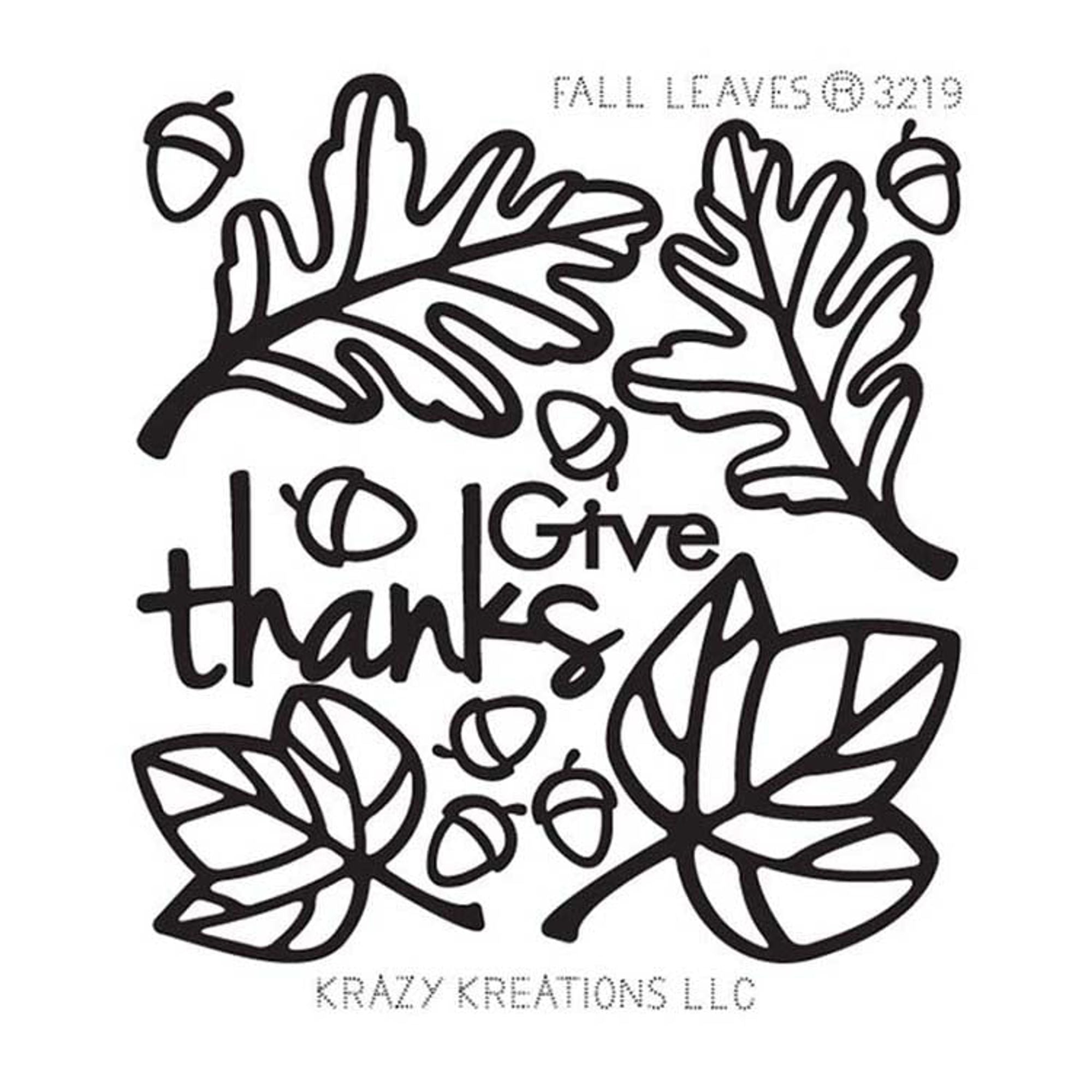 Krazy Kreations Double Stick Sticker - Fall Leaves