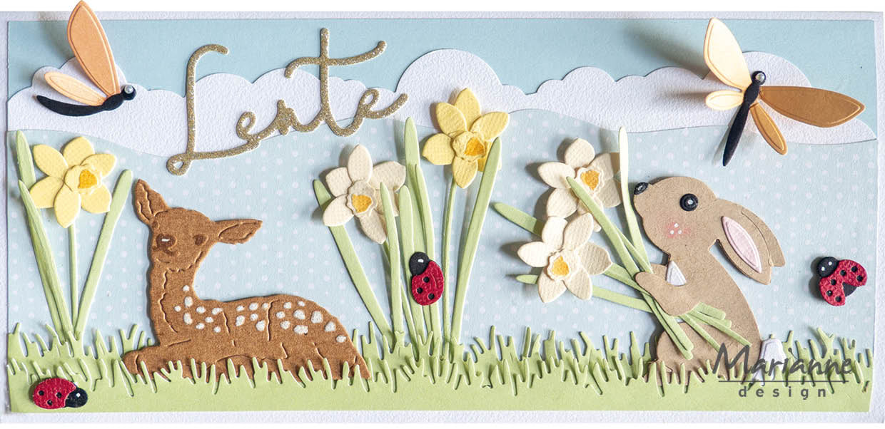 Marianne Design Craftables Die - Slimline Grass-Horizon-Clouds