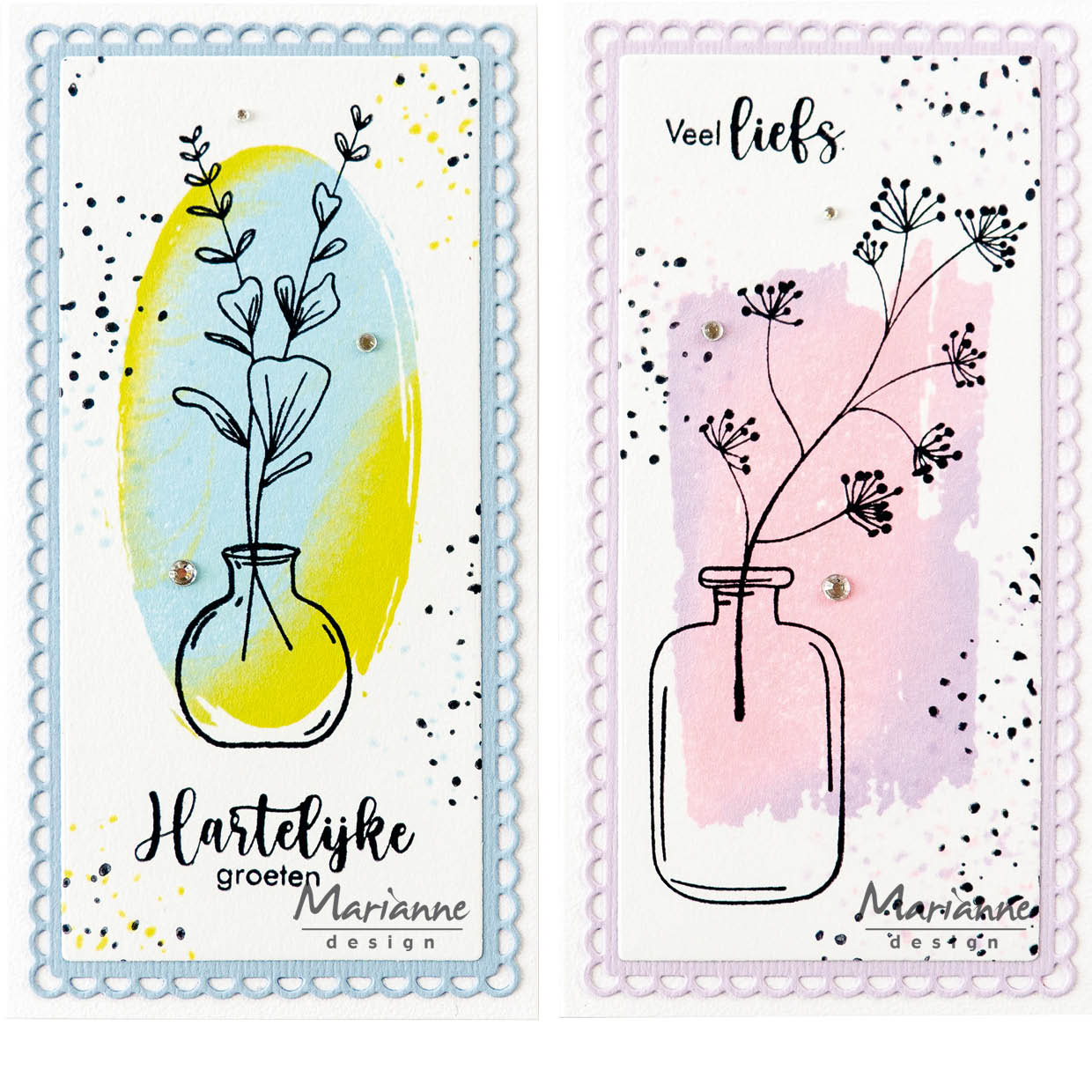 Marianne Design Clear Stamp - Silhouette Art Splatter