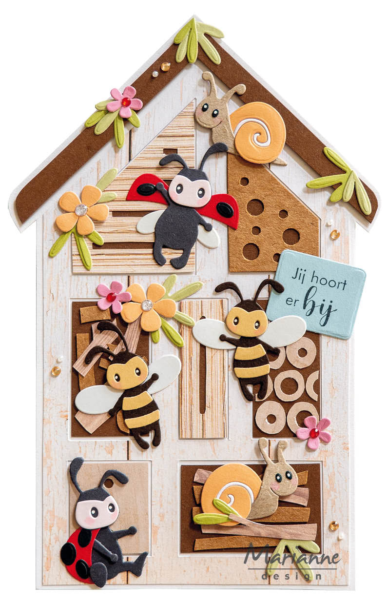 Marianne Design Craft Stencil - Insect Hotel By Marleen