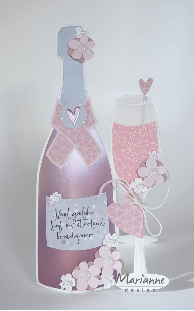 champagne bottle stencil