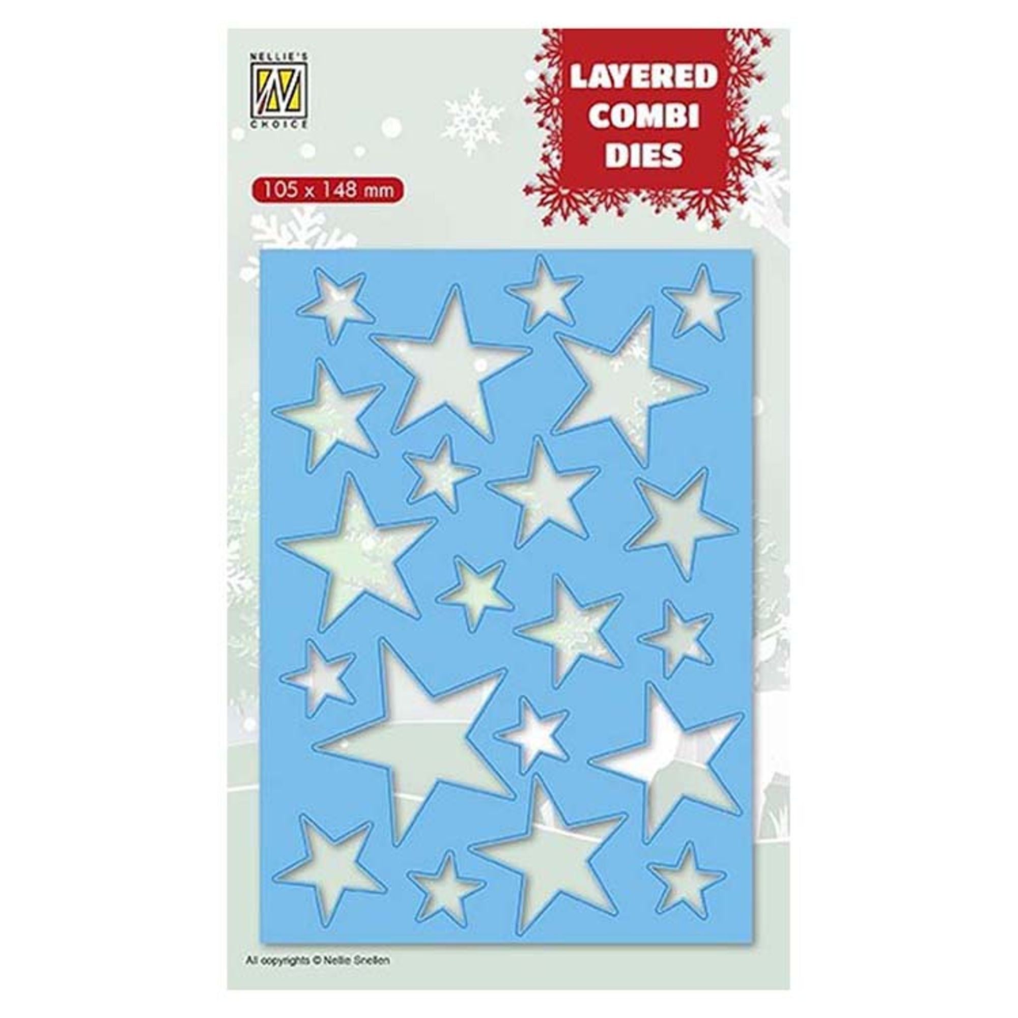 Nellie's Choice Layered Combi Dies Rectangle Stars A