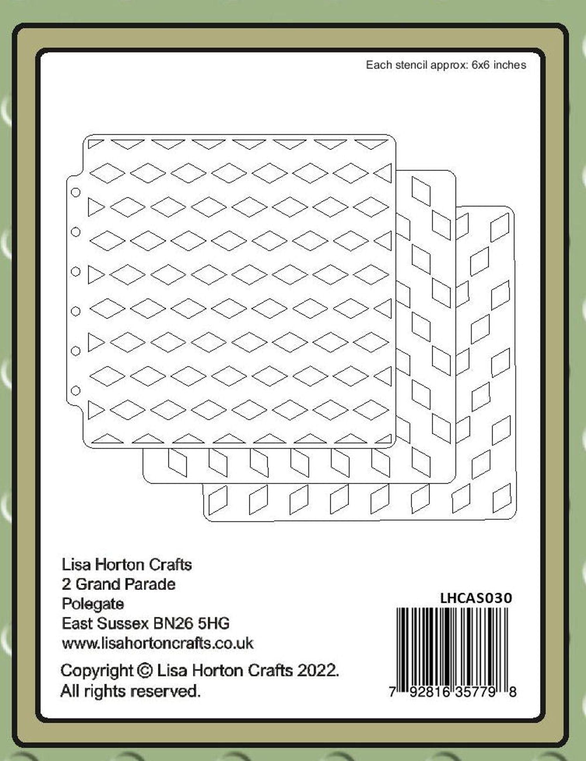 Lisa Horton 6x6 Layering Stencils - Layering Cubes