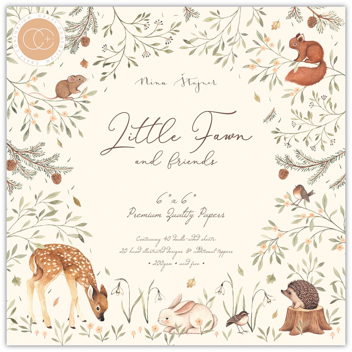 Little Fawn & Friends - 6x6 Paper Pad