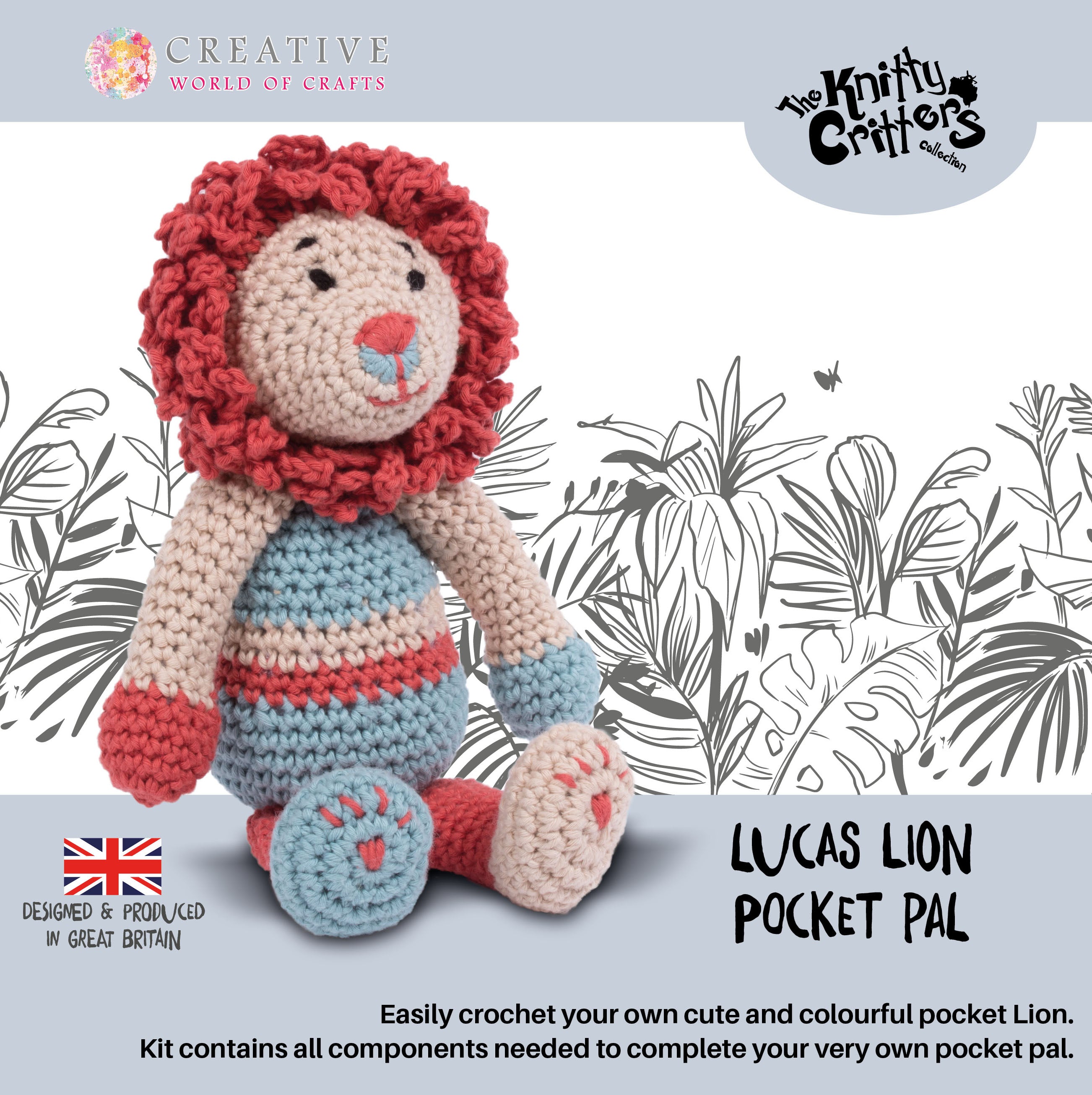 Knitty Critters Pocket Pals – Lucas Lion