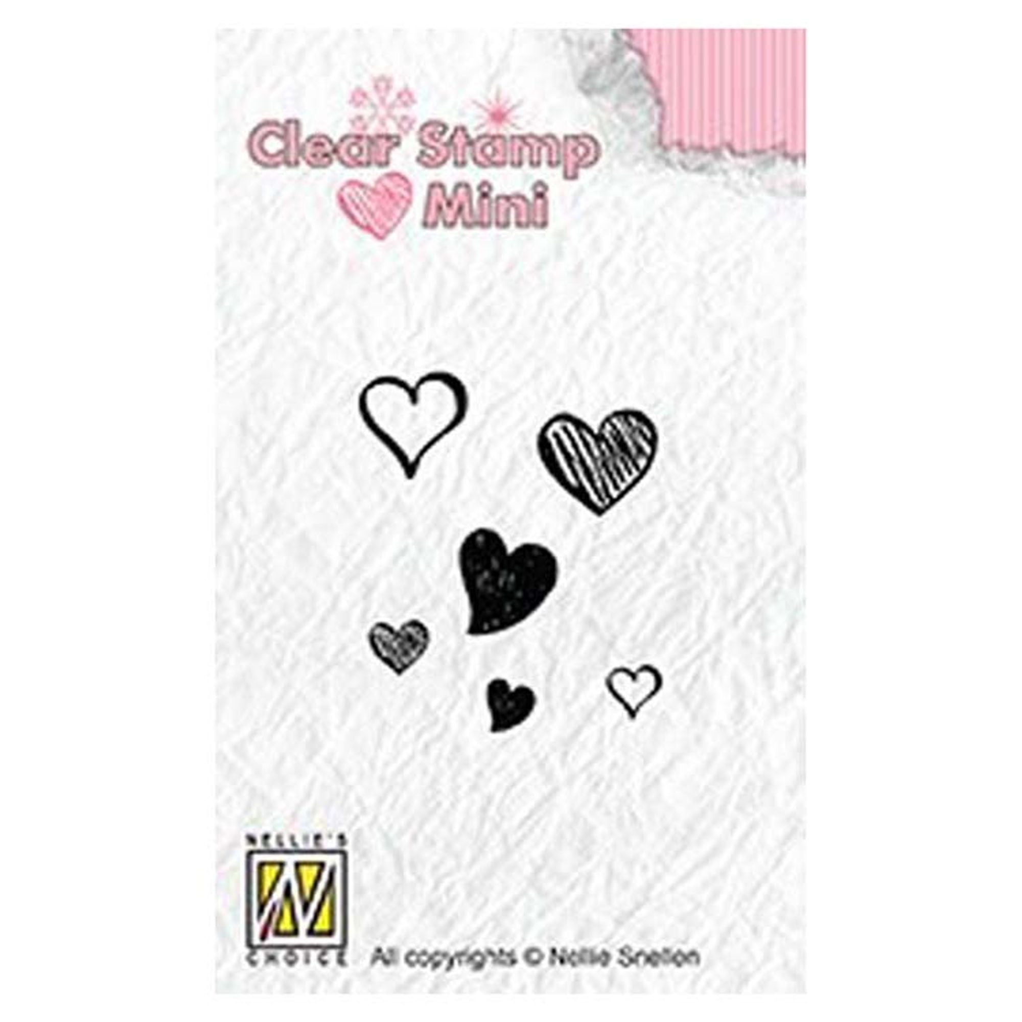 Nellie's Choice Clear Stamp Minis Hearts