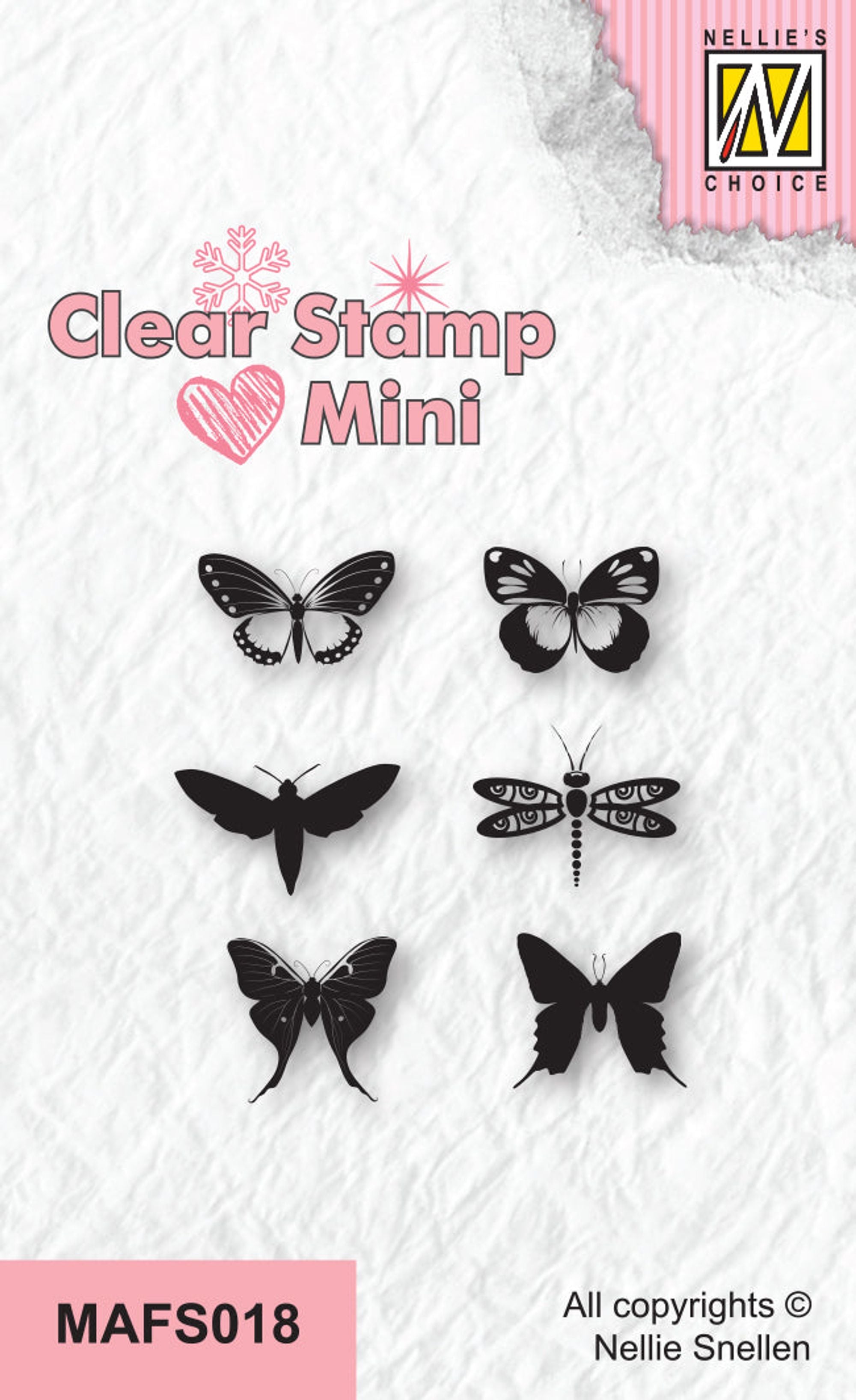 Nellie's Choice Clear Stamp Mini - Butterflies-2
