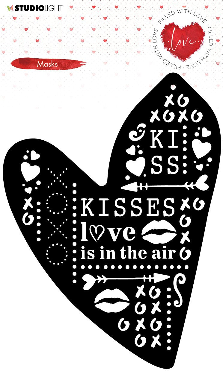 Mask Heart Shaped texts Filled With love nr.57