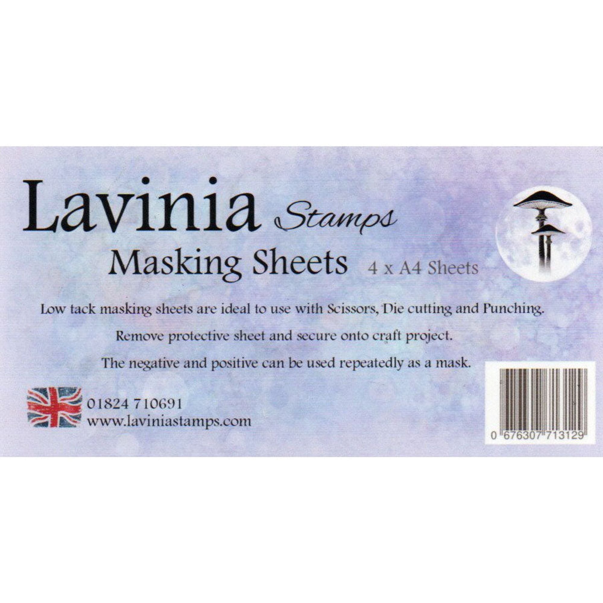 Lavinia Stamps Masking Sheets - 4 x A4 Sheets