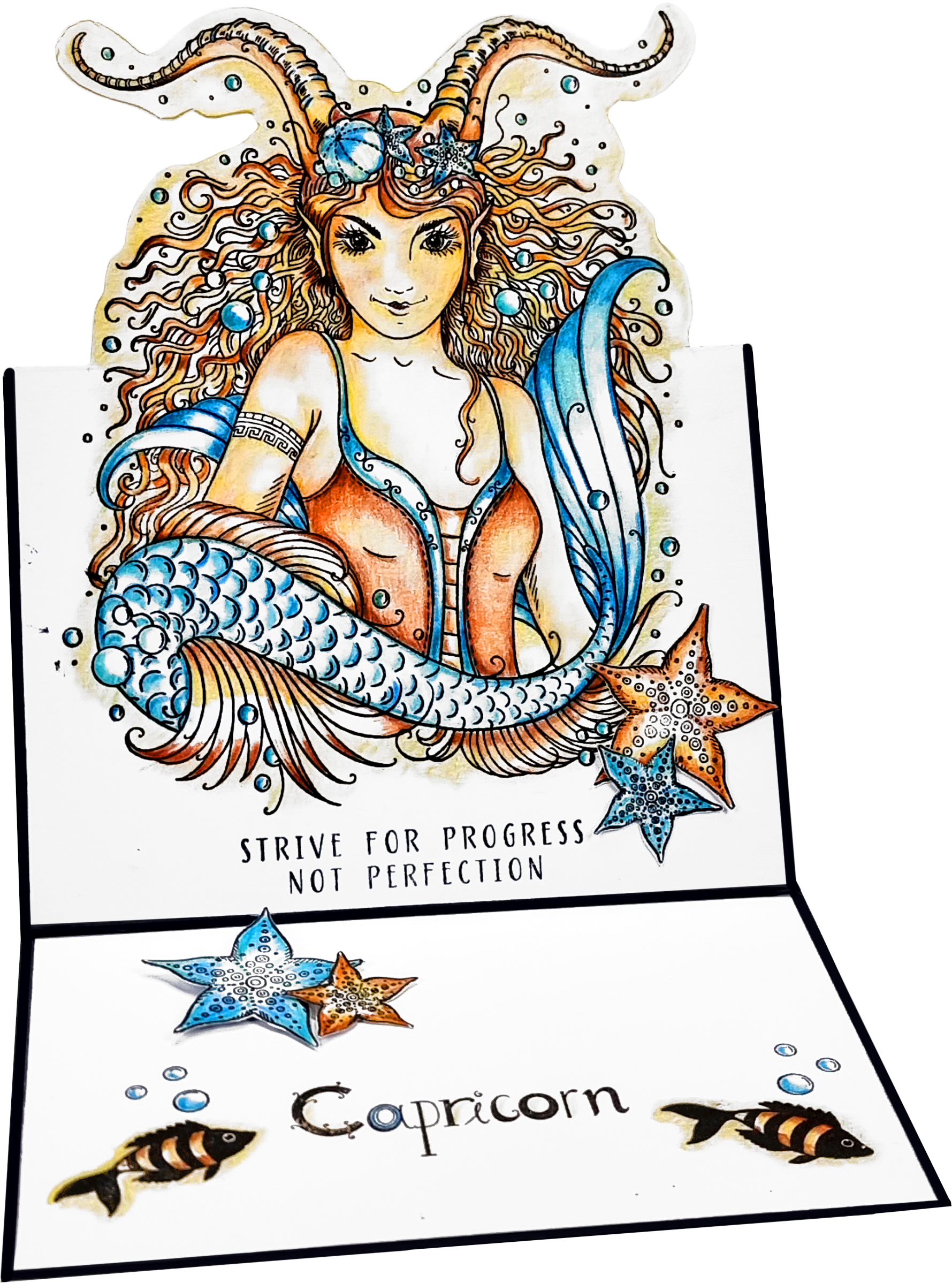 Pink Ink Designs Capricorn 6 in x 8 in Clear Stamp Set