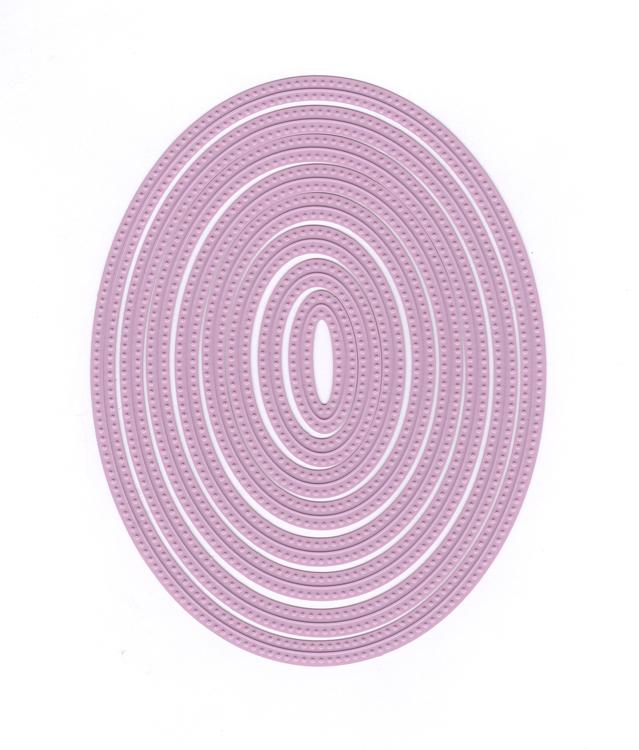 Multi Frame Dies "Straight Dotted Oval"