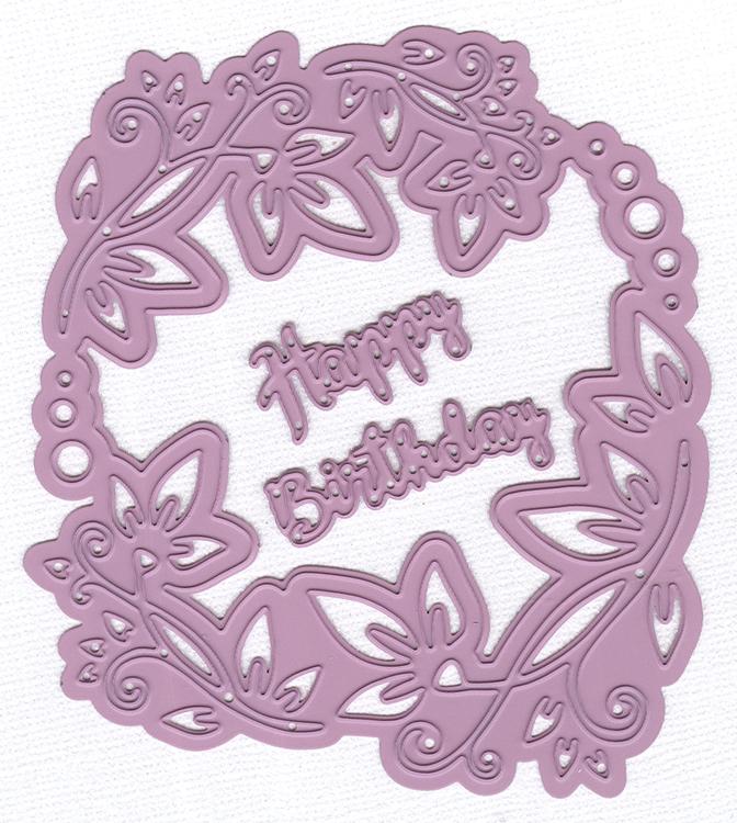 Nellies Choice Multi Frame Die - Happy Birthday