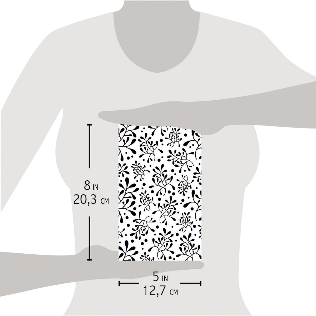 Ciao Bella Texture Stencil 5"x8" Mistletoe