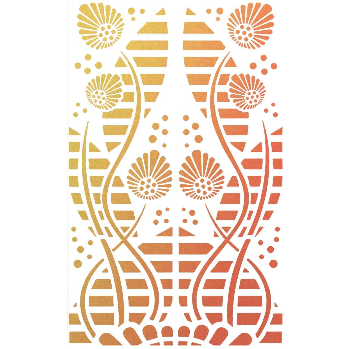 Ciao Bella Texture Stencil 5"x8" Tikal